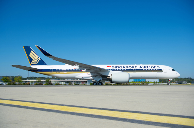 First delivered A350-900ULR departs for Singapore